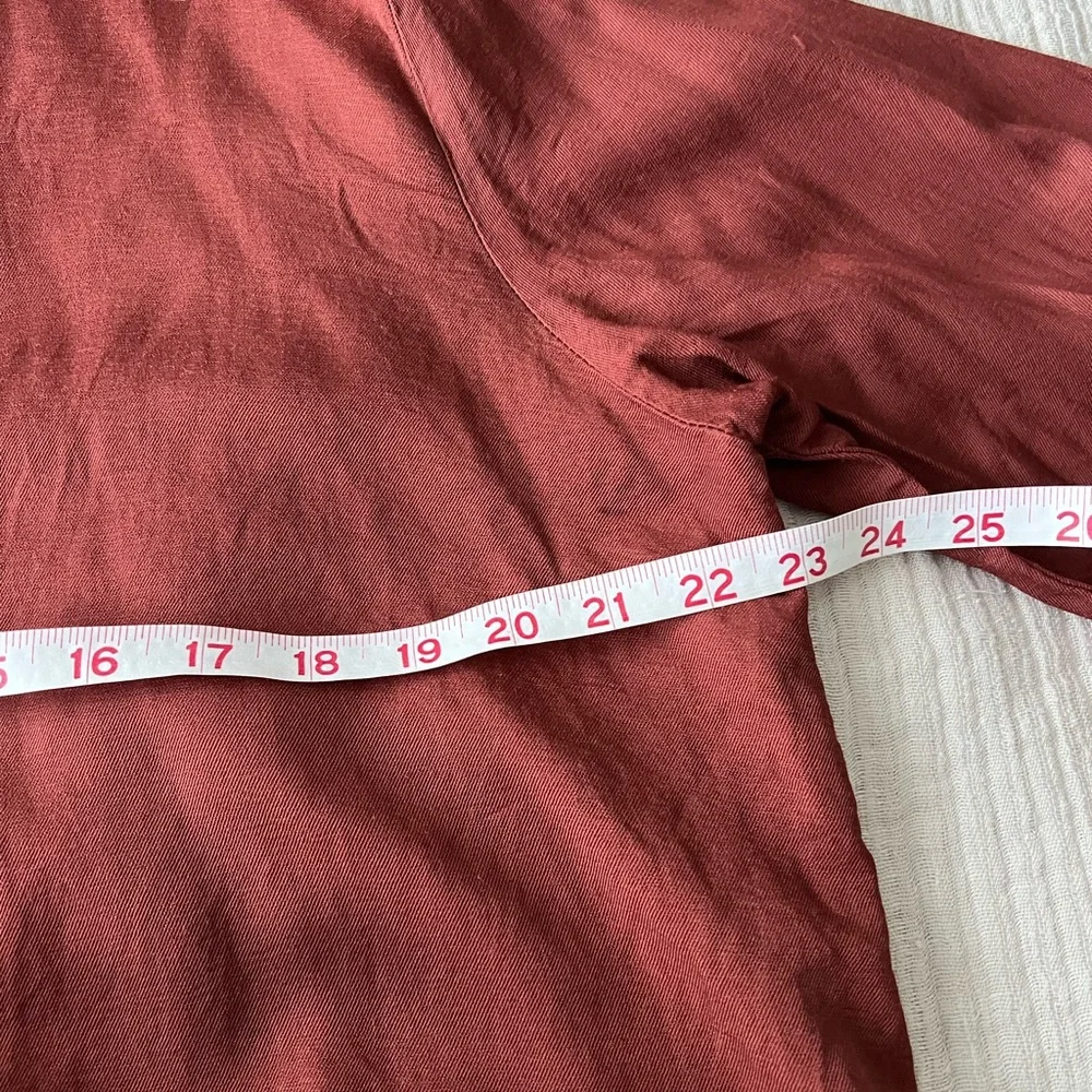 CP Shades top, button up size medium burnt orange color - Picture 4 of 8